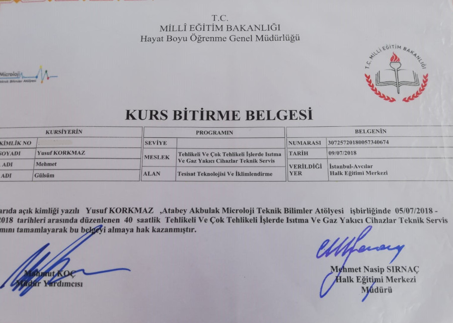 iklimlendirme tesisatı yetki sertifikası 2